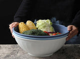Large Mixing Bowl,11.5in Lightweight Salad Serving Bowl,Dishwasher Safe BPA-Free Food Container for V1369-AZ3-W-14156