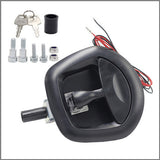 2PCS Black Central Locking T Handle Whale Tail Lock Folding Trailer Ute Canopy V201-BCJHDHBZ139X2