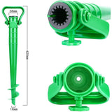 39cm Sun Umbrella Spike Ground Plug for Parasols Sports Nets Plastic V1369-AZ3-W-21234