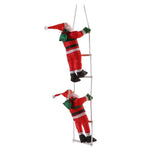 Ladder Climbing Hanging Father Xmas 9.8 Inch Xmas Tree Hanging Ornament for Home Holiday Party V1294-YM0901-3115240082111