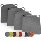 Set of 4 trapezoidal chair cushions, comfortable seat, with inner and outer Velcro. Dimensions 42 V1237-ZY-203-5051