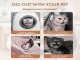 pet products Printed Space Capsule Cat Bag, Large Capacity Crossbody Dog Bag, Universal Pet Bag for V1107-CAT BAG-YELLOW