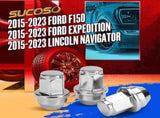 14x1.5 Lug Nuts for F150, OEM Stock Solid One Piece Design Wheel Lugnuts for 2015-2023 Ford F-150 V1258-DP02-WO-795