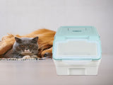 Blue Dog Food Storage Bin with Sealed Lid, Durable Wear-Resistant Container for Pet Food Freshness V1370-AZ4-10826