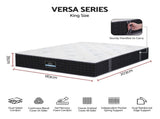 Giselle King Reversible Spring Mattress Cashmere Cover Gel Foam Firm 35cm MATTRESS-B-VERSA-35-K