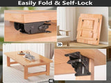 4 Pack Foldings, Self-Lock Hinge with Screws for Folding Table Legs, Lock Extension Support V1259-DP01-A-3566