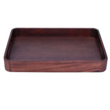 Walnut Rectangular Tray Wooden Dinner Plate Fruit Tray Household Tea Cup Holder for HomeSmall V1294-YM0721-3118210081011