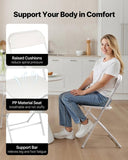 VEVOR 4 Pack Folding Chairs, Foldable Plastic Chairs with Heavy Duty Metal Frame, Portable Folding V952-JSZDYSLJS4BZEBN6X001V0