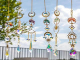 Sun Catcher Crystal Hanging SunCatchers Healing Crystals for Indoor Window, Home Decor, Car Charms V1366-AZ2-W-13390