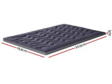 Giselle Bedding 5cm Pillowtop Topper Bamboo Polyester Blend Fibre Pad for Back Pain Relief Washable TOPPER-WA-CHAR-Q