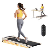 Everfit 3 in 1 Walking Pad Treadmill 12% Incline Under Desk Treadmills for Home Gym 40cmBelt Beige TMILL-400-2INC-BG