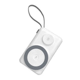 CHOETECH B696-WH 20000mAh 22.5W USB-A USB-C x 2 MagLeap Wireless Charge Power Bank White V28-ELECHOB696WH