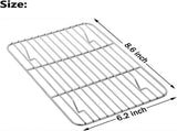 1Pack Kitchen Baking Rack,QZS Small Cooking Rack,Nonstick Wire Grill Net,Stainless Steel Roasting V1189-WXFWAL-20260319-00180