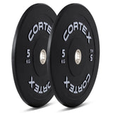 CORTEX Black Series V3 Rubber Olympic Bumper Plate 50mm 5kg V420-CSWP-OBPV305-2