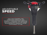 2 Stroke Petrol Demolition Jackhammer Concrete Tile Breaker 52cc Jack Hammer V379-JAKHAMER05