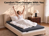 Giselle 18cm Single Memory Foam Mattress Dual Feel Reversible Charcoal Foam FOAM-C-MFM-ETHER-H018-S