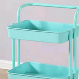 Heavy Duty 3 Tier Utility Rolling Cart Stylish Multifunctional Storage Organizer for Kitchen V1294-YM0717-3117220193313