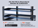 1U Server Rack, 4 PCS, 22.68 kg Max Load-Bearing Vented Cantilever, Wall Mount or Rack Mount V952-FWQJJGB4J1U1MWT05001V0