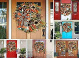17.7 Inch Fall Wreaths for Front Artificial Autumn Simulated Plant Decoration in Front of The V1366-AZ2-W-20038