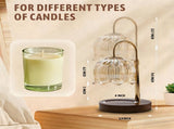 Candle Lamp - Candle Warmer - Candle Warmer with Dimmer - Electric Candle Lamp with Timer - For V1188-MS-313-0375