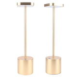 USB Rechargeable LED Bar Table Lamps Portable Desk Lamp for Bedside Dining Room Home DecorGold V1294-YM0901-3119200102611