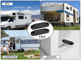 4 Pairs RV Baggage Door Holder, Wider Access and Space Saving Design, Secure Reliable Magnetic V1366-AZ2-W-15530