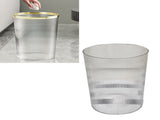 Transparent Trash Can Multipurpose Stylish Simple Round Shape Large Capacity Waste Basket for V1294-YM0901-3117240055711