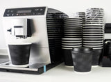 360x Triple Wall Paper Coffee Cups w/Lids Disposable Takeaway Bulk in Black V563-PA1216-15L-24QTY-1BOX