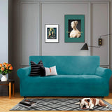 Velvet Sofa Cover 3 Seater Thick Stretch Sofa Slipcovers V1188-MS-227-1998