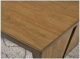 Writing Desk in Acacia Hue with Rubberwood Construction and Dovetail Drawers LSB-68941