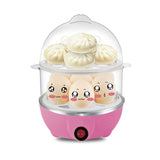 Electric Egg Cooker Steamer with Timer Auto Shut-Off 14 Egg Capacity 350W Double Layer V1258-DP02-BOL-392