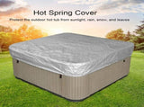 Black Square Waterproof Hot Tub and Swimming Pool Dust Cover, 220 x 220 x 30 cm V1188-MS-527-062