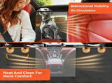Waterproof Dog Car Rear Seat Protector 135 x 148CM - Durable Oxford Non Slip Pet Hammock with V888-ELOSUNG52466