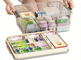 Multi-Layer Large Capacity Home Medicine BoxCompartment Storage for Emergency & Backup, Shockproof V1106-YXSNH002