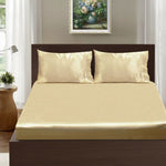 Ramesses Casablanca Satin Fitted Sheet Combo Set Champagne Queen V442-KIT-FITTEDSS-CASABLANCASATIN-CHAMPAGNE-QS