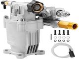 Pressure Washer Pump, 19 mm Shaft Horizontal, 3400 PSI, 2.5GPM, Replacement Power Washer Pumps Kit, V952-HZXPBHZ34INCHU81SV0