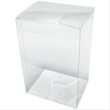 50 Pack of 5x8cm Clear PVC Plastic Folding Packaging Small rectangle/square Boxes for Wedding V382-50RECTPVC5X5X8