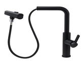WELS Matte Black 3-Mode Spray Pull Out Kitchen Mixer Sink Laundry Faucet Tapware V1233-KJU515B