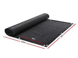 Instahut Shade Cloth Sun Shade Fabric Patio UV Resistant Black 10x2m SH-CL-DL-2X10M-85-BK
