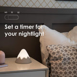 Night Light,Snow Mountain lamp, Tap Control&Timer Setting, Soft Silicone, Dimmable, Soft Eye Caring, V1366-AZ2-W-03907