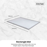 Kitchee Foam Floor Mat 150x200cm - Padded Thick Deep Soft Tatami Style Rug Grey V238-SUPDZ-41169708187728