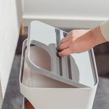 The set of 18L+12L Stackable Plastic Kitchen Trash Bin Household Classification Storage Box V915-HO0243+HO0242