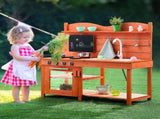 VEVOR Wooden Mud Kitchen Outdoor Toy Play Kitchen Set for Kids Pretend Playset V952-NJCFJDK40INC0CXFQV0