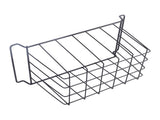 2 Pcs Freezer Wire Storage Basket PE Coated Hanging Rack Organizer Bin Black for Refrigerator V1294-YM0706-3113230263711