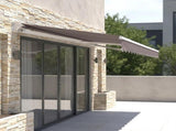Motorised Outdoor Folding Arm Awning Retractable Sunshade Canopy Grey 5.0m x 2.5m V63-842891