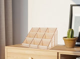 Wooden Card Display Stand Diy Card Stand Holder Desk Business Cards Postcards And Stickers Ideal For V1366-AZ2-W-13121