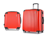 Wanderlite 20-28 Inch Luggage 2Set with TSA Lock Spinner Carry On Hard Shell Travel Suitcase Luggage LUG-ABS-CLA-2SET-RE
