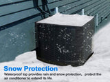 26.5*26.5*29in 2 in 1 Air Conditioner Cover for Outside, All Seasons Outdoor Air Conditioner Cover V1107-721-66726-BLK1