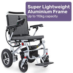 EQUIPMED Ultra-Light Power Wheelchair, Tight Turning Electric Motorised Wheel Chair, Folding, ARTG V219-HWCELEEQ15SA