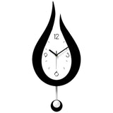 Wall Battery Operated Silent Non-Ticking Walls,Water Droplet Design Acrylic Swing Wall V1192-AZ-W-14597